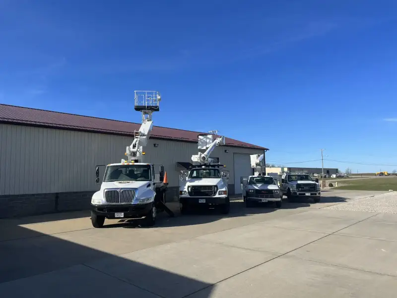 Signs Limited bucket trucks ready for installation